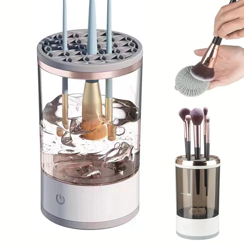 Beauty Makeup Background - Limpiador de Brochas de Maquillaje Eléctrico