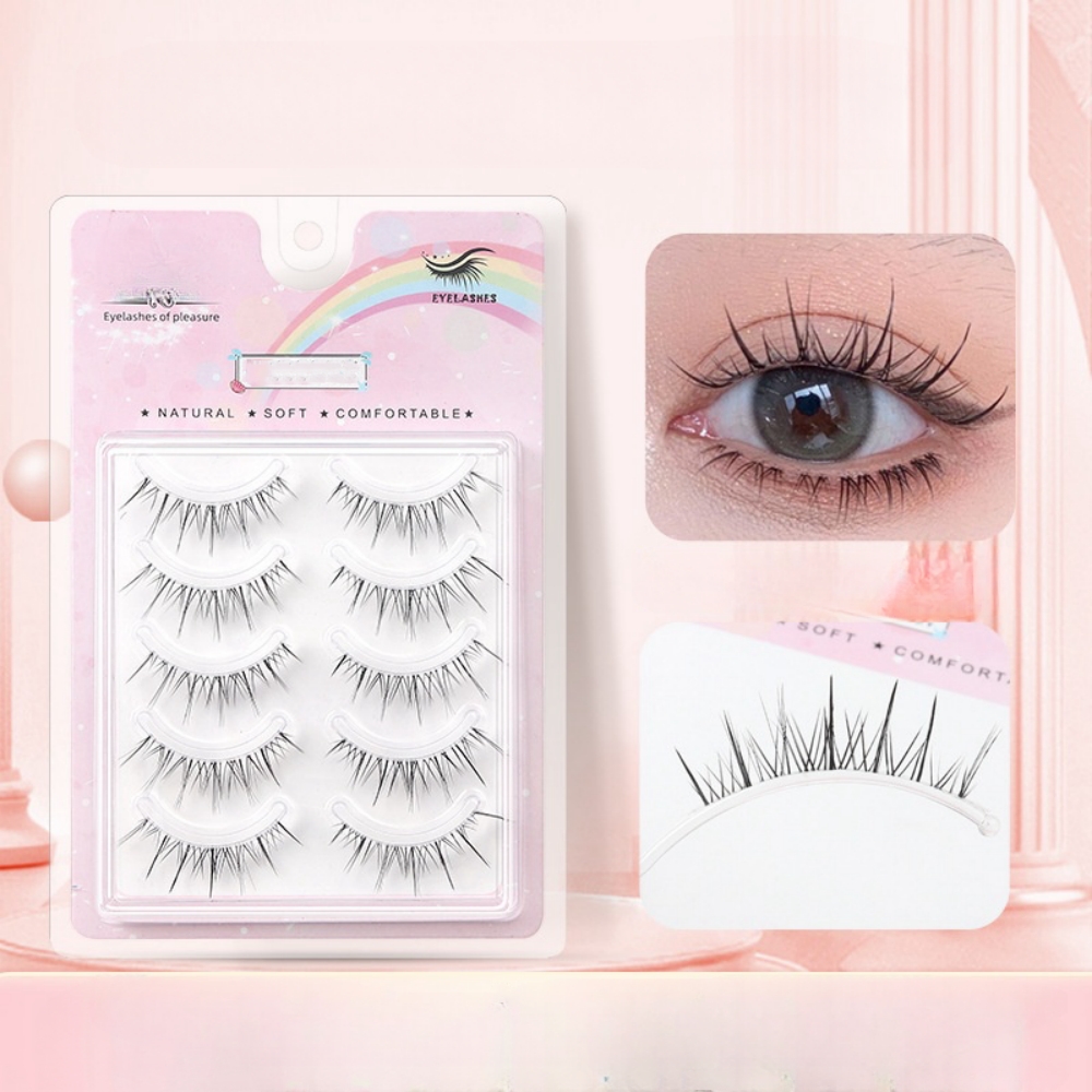 Beauty Makeup Look - 5 pares de pestañas postizas onduladas
