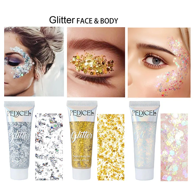 Body Shimmer Lotion - Gel Brillante para Rostro, Crema con
