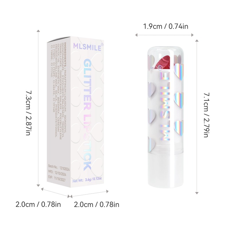 Lápiz labial con purpurina est - Beauty Makeup Store reseña y precio
