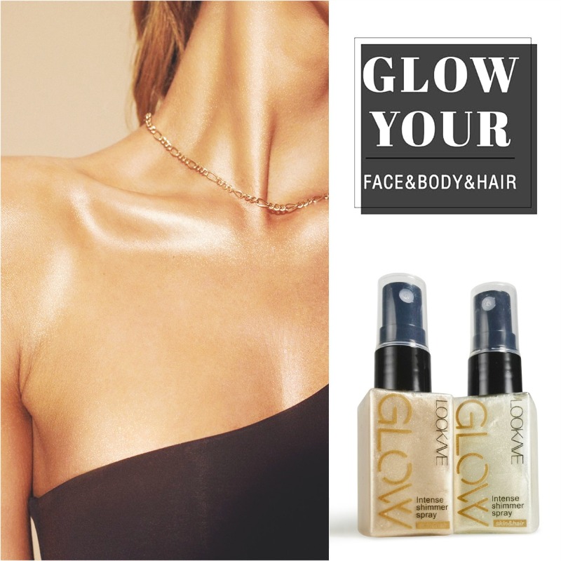 Spray de aceite brillante, res - Body Shimmer Lotion reseña y precio