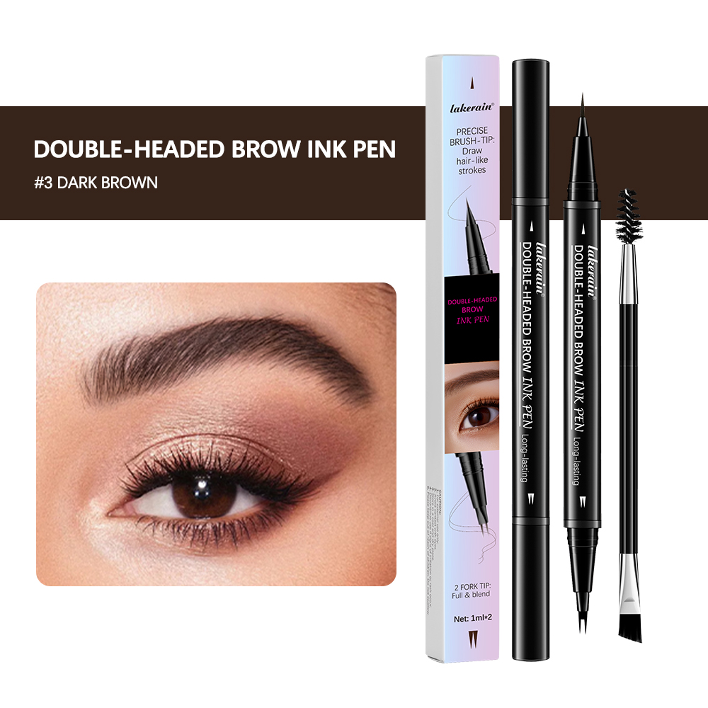 Lápiz de cejas 2 en 1, lápiz d - Beauty Makeup Background reseña y precio