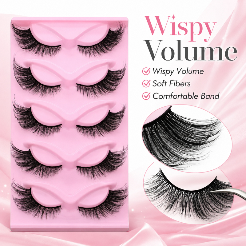 5 Pares, 2 Estilos, Pestañas P - Beauty Makeup Look reseña y precio